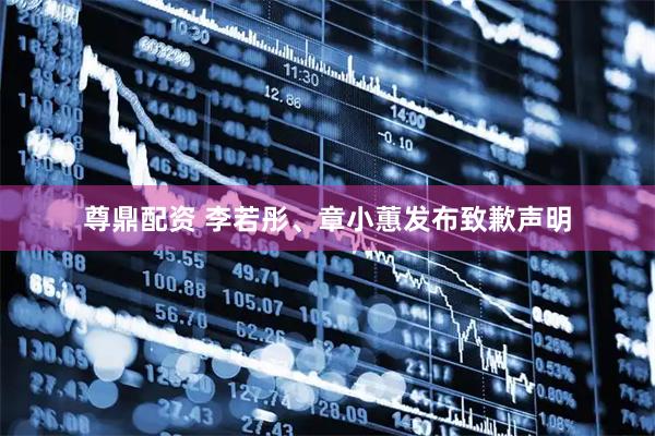 尊鼎配资 李若彤、章小蕙发布致歉声明
