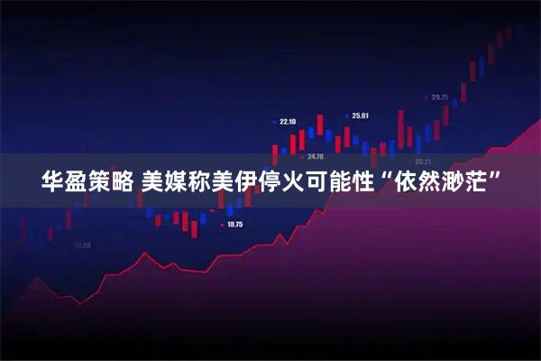 华盈策略 美媒称美伊停火可能性“依然渺茫”
